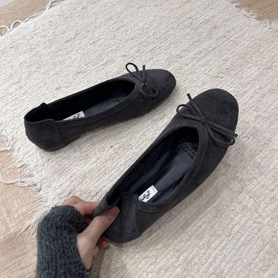 Мода 2015 Мода Флок Женские Балетки Танцевальная Обувь Мягкая Женская Обувь на Плоской Подошве Бабочка Женские Балетки Обувь Слипоны