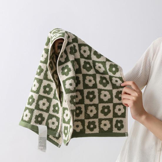 Полотенце для мытья, сильное водопоглощение, дизайн с цветочным принтом, чистый хлопок, для детей и взрослых, полотенце для чистки лица, рук, товары для дома