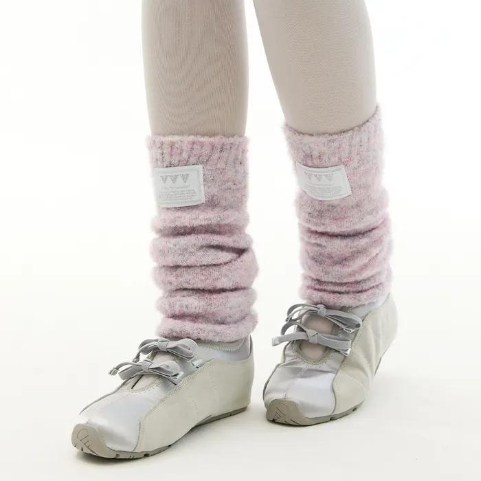 Базовые гетры с меланжевым узором и логотипом _ Лавандовый