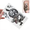 1PC Black Dragon Disposable Removable Waterproof Body Art Temporary Tattoo Sticker Decal