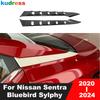 Для Nissan Sentra Bluebird Sylphy 2024 Углеродное волокно Автомобильный задний спойлер на стекло Накладка Декоративные элементы Внешние аксессуары
