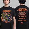 Футболка Anthrax Unisex Летняя с коротким рукавом Модный бренд Хлопок Роскошная Повседневная Винтажная