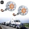 12-24V Double-sided Turn Signal Lamps Super Bright Roof Lights 24 LED Waist Lamp Side Tail Lamp for Trailer Truck Pickup Tractor