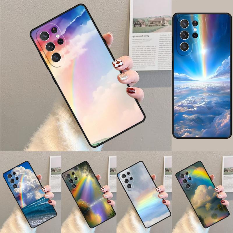 Чехол для телефона "Радуга в небе" для Samsung Galaxy note 10 pro S26 Ultra S23 S24 FE S25 S21 S22 PLUS ударопрочный