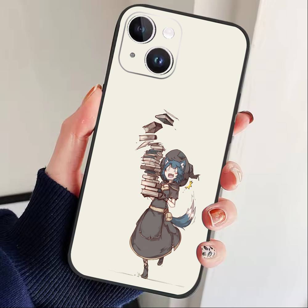 Чехол для телефона Atelier Of Witch Hat для iPhone 16, 15, 14, 13, 12, 17, Pro Max, Plus, Силиконовый черный чехол