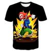 MINISO Child Game Super Mario Bros T Shirt Kids Boy Cartoon Clothes Tops Tees Boys T-shirt Luigi Mario T-shirts Children's Short Sleeve