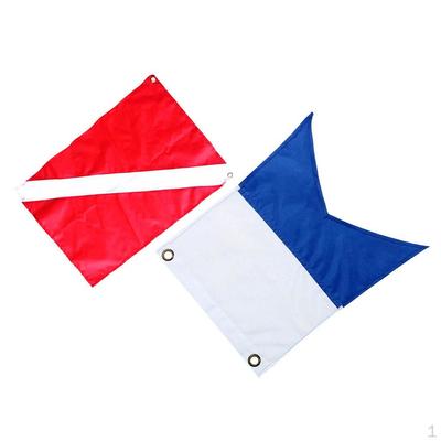2 штуки нейлоновый флаг лодки, флаг-маркер красный 60x70см; 0x35см