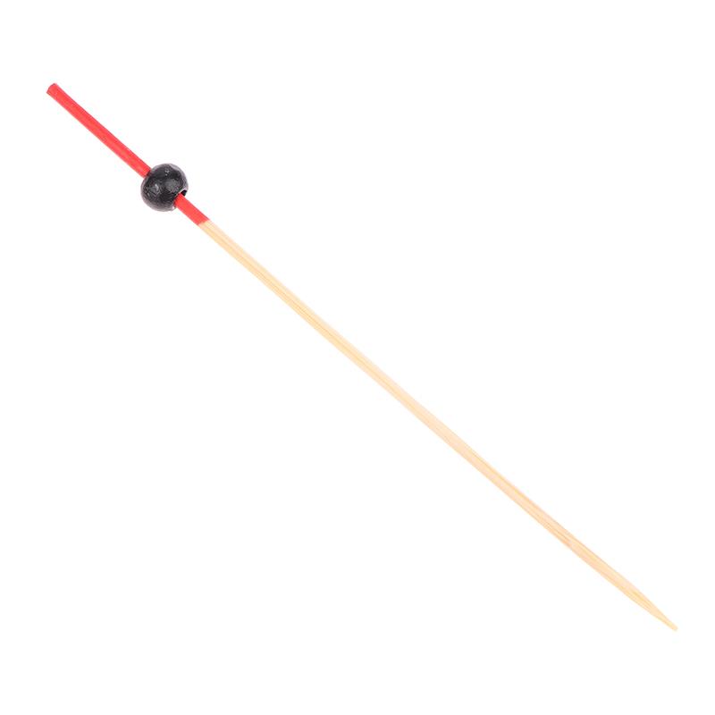 100Pcs 12Cm Bamboo Toothpicks Pick Buffet Cupcake Fruit Fork Party Dessert Salad Stick Cocktail Skewer For Wedding Party Decor