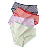 Women's Underwear Plus Size Briefs Breathable Mid-rise Panties for Women