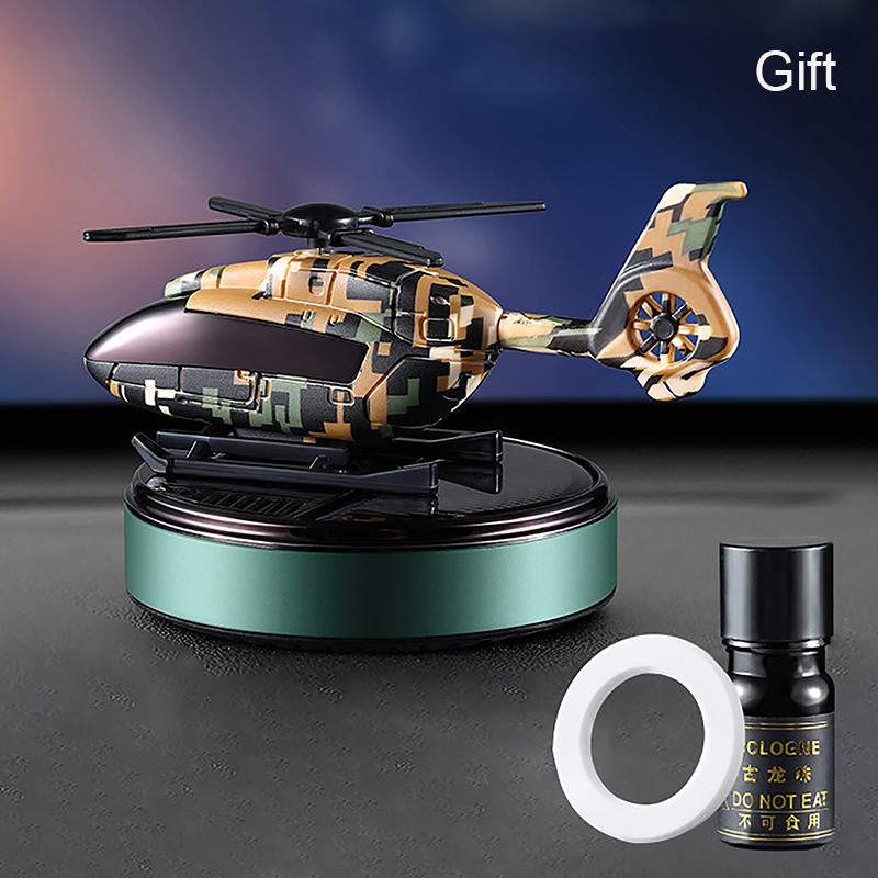 1Pc Car Air Freshener Solar Helicopter Decoration Mini Car Perfume Air Freshener Fragrance Car Airplane Ornament Car Accessories