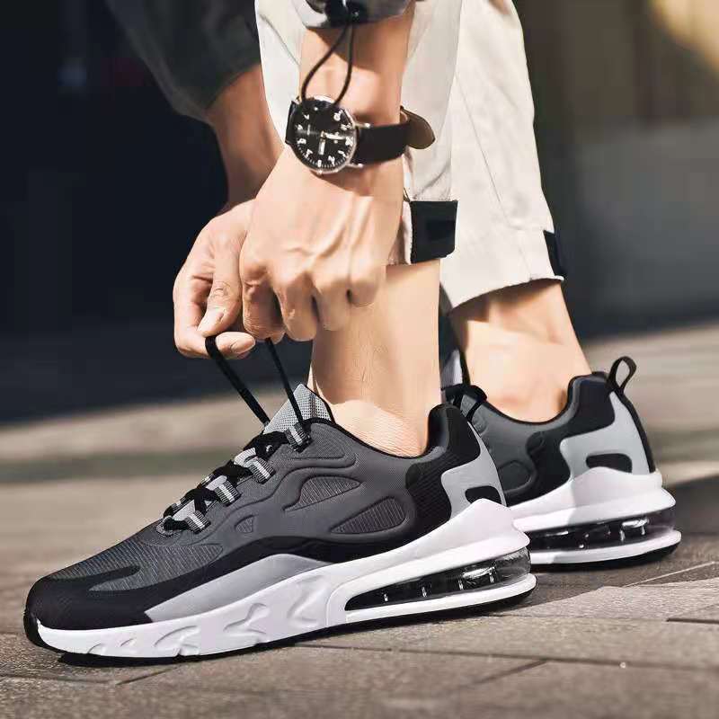 Large-size Men's Shoes Spring and Autumn Sports Shoes Air Cushion Mesh Breathable Comfortable Casual Fashion Trend Shoes