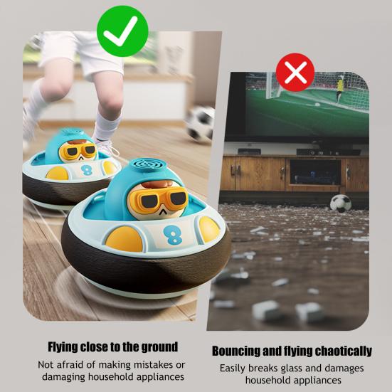 Электрический подвесной мяч, игрушка для помещений со светодиодной подсветкой и музыкой, мяч для занятий родителей с детьми, интерактивный парящий футбольный мяч для родителей и детей, подарки