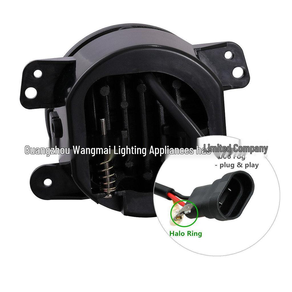 Универсальные 4-дюймовые противотуманные фары «Ангельский глаз» для Wrangler и PT Cruiser