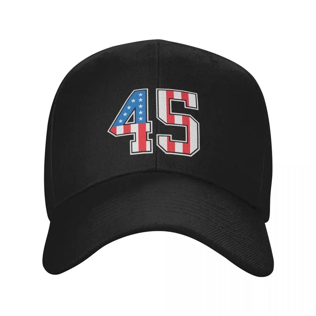 45 American Classy Numbers Fortyfive United States Flag Baseball Cap Luxury Hat Winter Hats For Men Men Caps Womens
