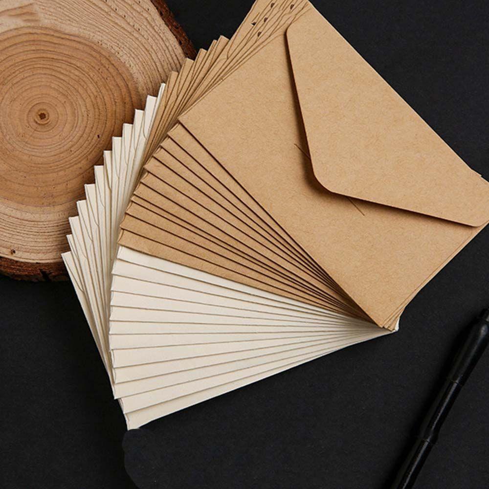 Greeting Card Cover Office Supplies Letter Paper Card Holder Kraft Blank Envelope Small Paper Envelope Window Envelope