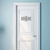 Self-Adhesive Toilet Door Stickers Removable Bathroom Wall Sticker WC Doorway Sign  Home Decor