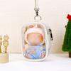 Cute PVC Data Cable Storage Bag Transparent Dustproof Storage Case Portable Mini Doll Display Box