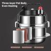 Outdoor Camping 2L Pressure Cooker Rice Cooker Multifunctional Cooker Stainless Steel Cooking Pot