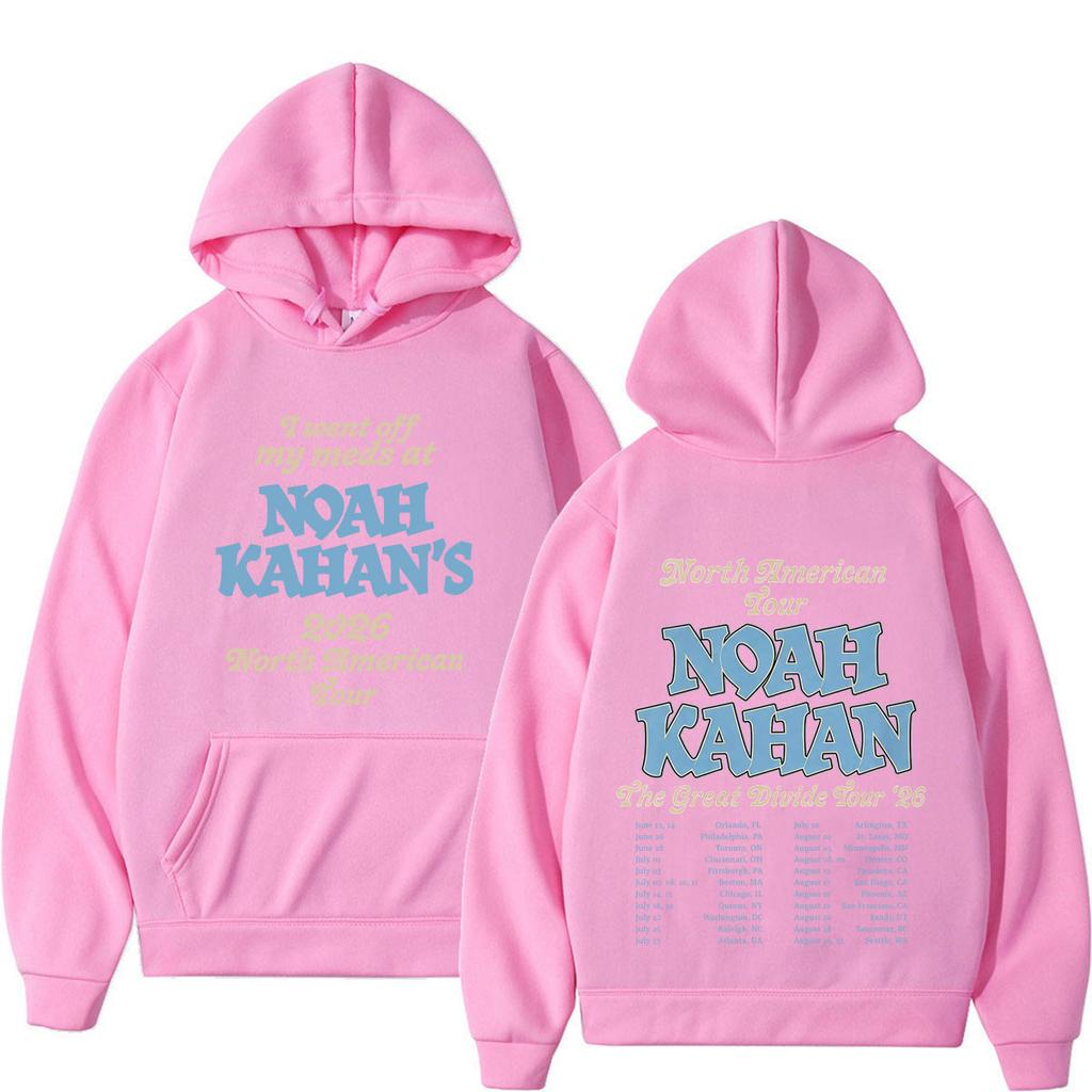 Noah Kahan The Great Divide Tour 2026 Graphic Hoodie Men Women Vintage Pullover Long Sleeves Casual Hip-hop Fashion Sweatshirts