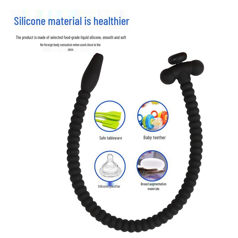 Силиконовый катетер с резьбой для мужчин, уретральная стимуляция, SM-игра