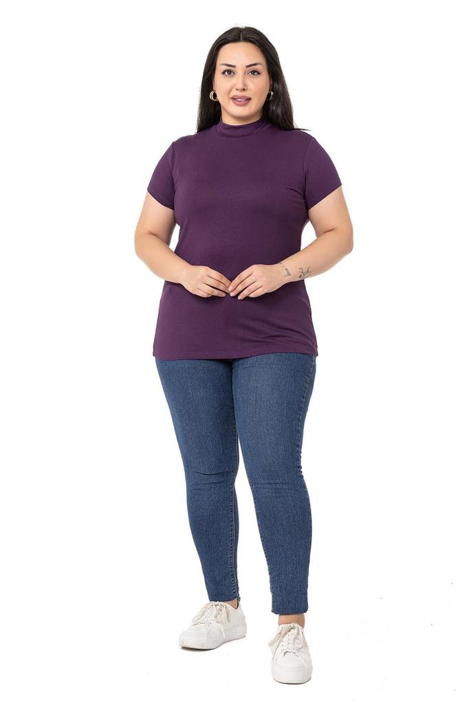 Женский стиль, боди большого размера, боди больших размеров, полуводолазка с коротким рукавом, вискозное боди изумрудного цвета