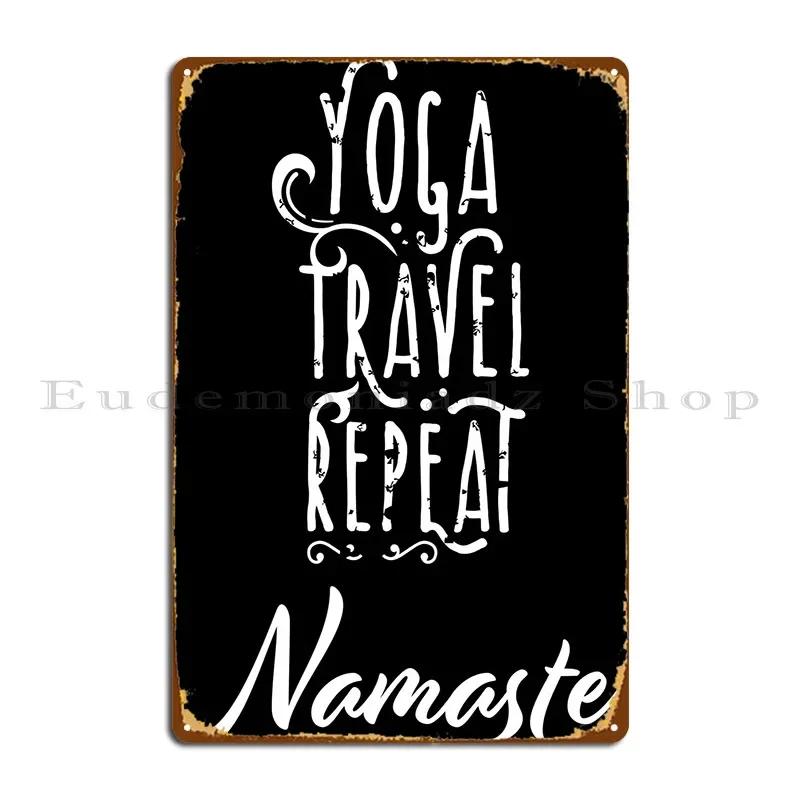Yoga Joga Namaste Cat Dog Metal Sign Pub Wall Cave Customize Living Room Designer Tin Sign Poster