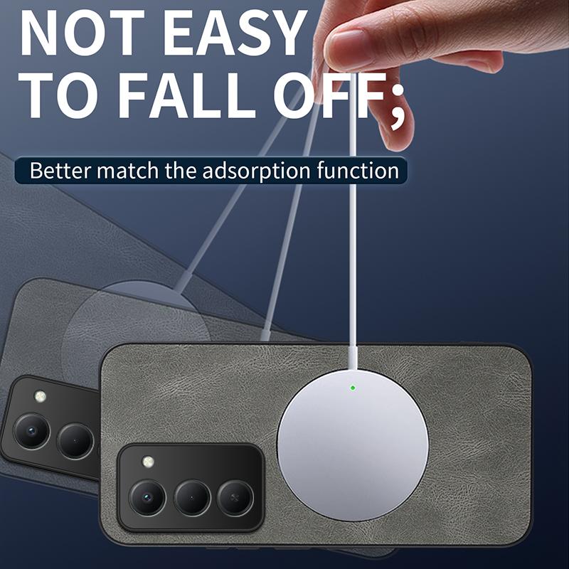 For Xiaomi Redmi 15 5G (Global) (169mm) Magnetic Case WANLONFENG SD1 Series Nappa Texture PC TPU Phone Cover