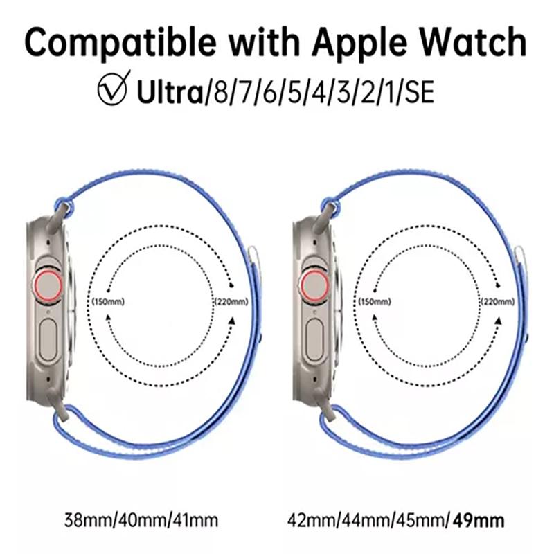 Ремешок Trail Loop Для Apple Watch ultra 3 2 ремешка 49мм 40мм 44мм 46мм 45мм 41мм 42мм correa Браслет iWatch Series 10 9 8 7 SE 11