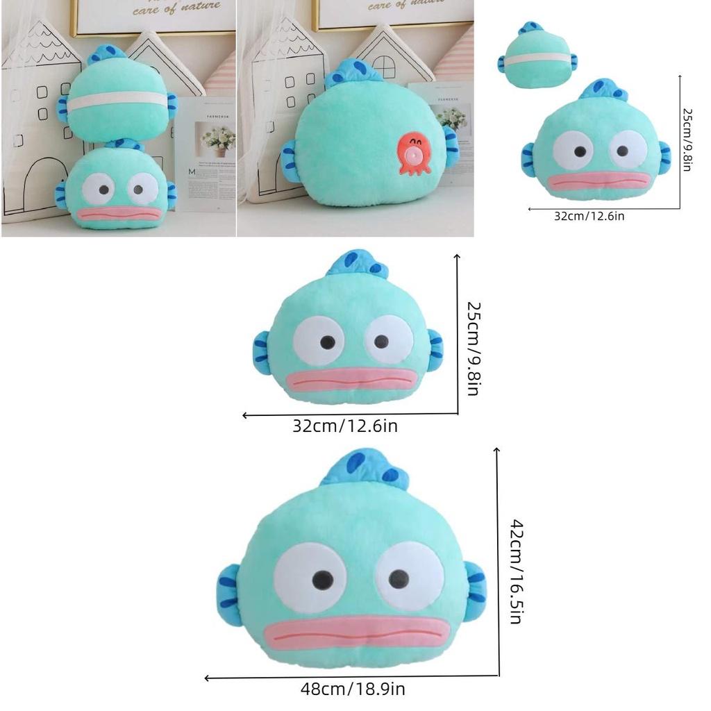 Adorable Mermaid Hantham Stuffed Animal, Quirky And Fluffy, Decorative Pillow For Home