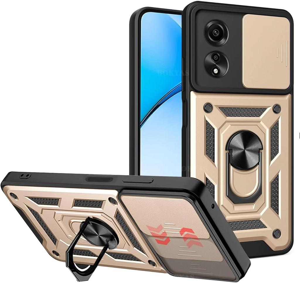 Военный бронированный чехол для Realme C61 C63 C65 C67 4G Note 50 C55 C53 C51 Чехол Защитное кольцо для защиты объектива Подставка Держатель Coque Fundas