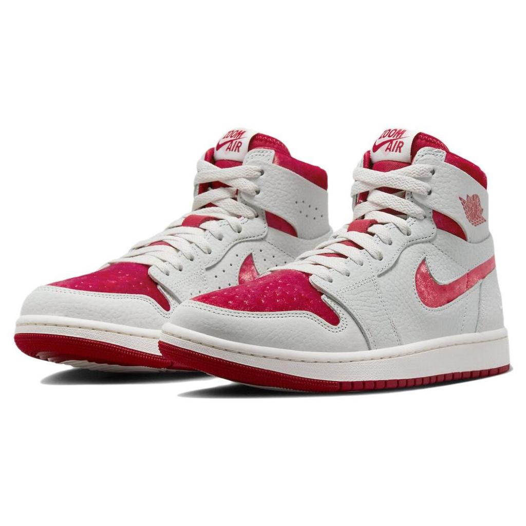 Женские кроссовки Air Jordan 1 High Zoom Comfort 2 ко Дню Святого Валентина White Summit-White Phantom DV1304-106