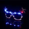 Independence Day Light Up Glasses LED American Flag Flashing Shades 4th of July Veterans Day Memorial Day Fast/Slow Glow Glasses