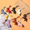Women'S Bag Pony Keychain Pendant High Quality Pu Leather Horse Ornament Handmade Stitching Charm Fashion Accessories Gift
