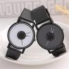 Fashionable Round Mesh Strap Watch for Women Men Couple Watch Student Watch