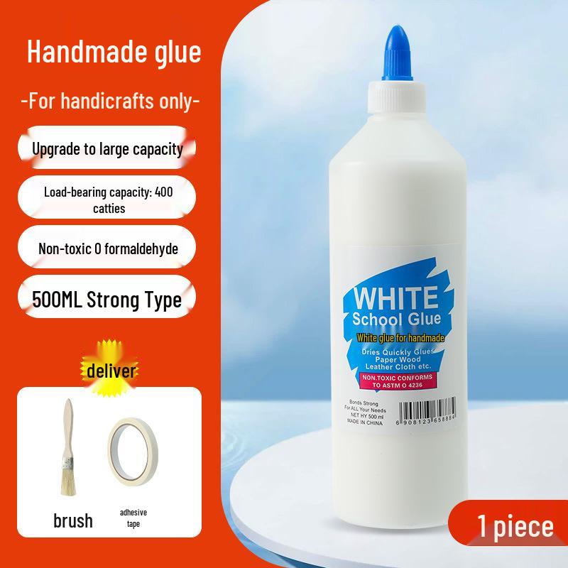 Быстросохнущий белый клей для детского творчества, слайма, художественных проектов и деревообработки в детском саду.