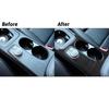 For Mercedes Benz CLA GLA Carbon Fiber Interior Center Cup Holder Cover Trim