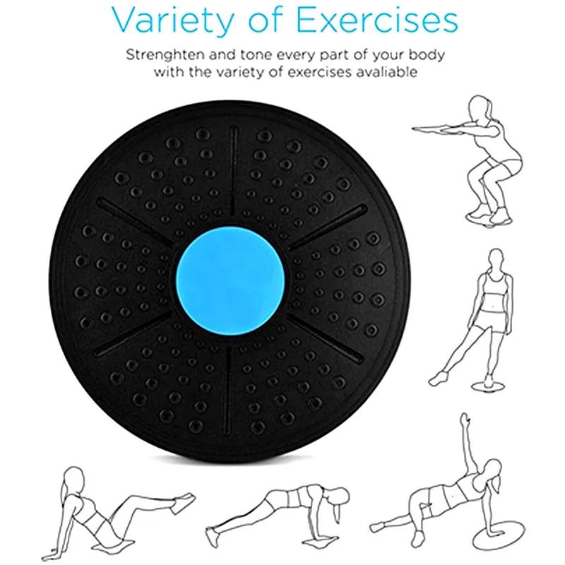 Новейшая балансировочная доска для йоги, стабилизирующие диски, круглые пластины, тренажер для фитнеса, спортивной талии, фитнес-балансировочная доска, 1 шт.