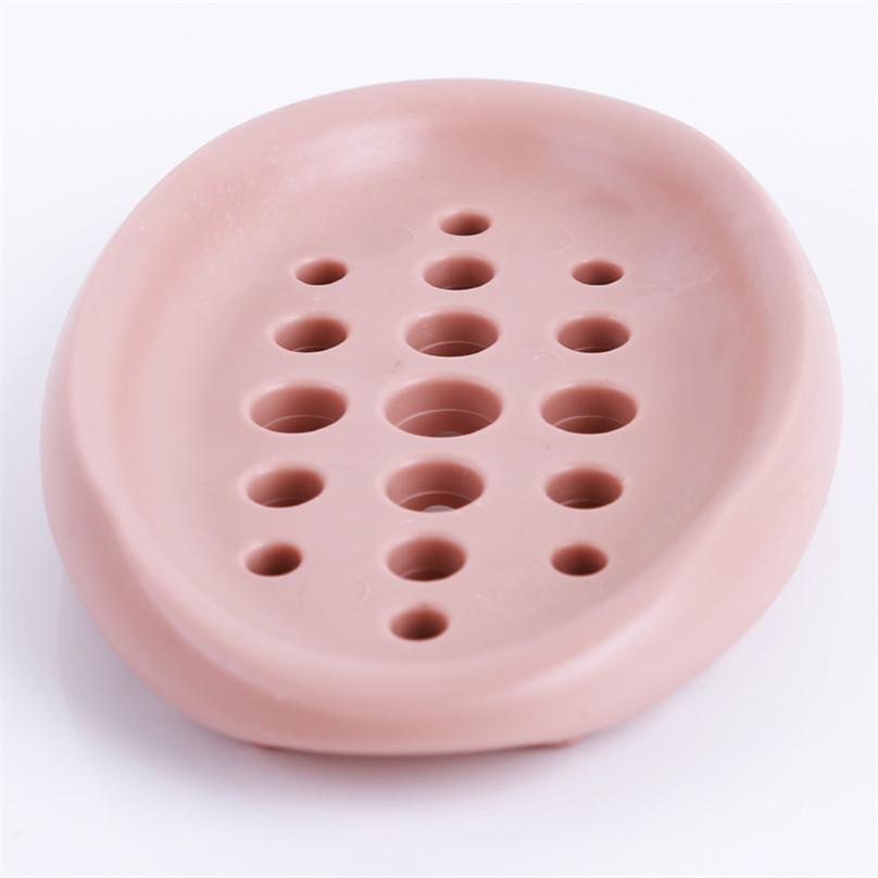 Мыльница со сливными отверстиями, ванная комната, силиконовый контейнер для хранения, подходит для мыла, зубных щеток, современный минималистичный поднос