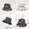 Винтажная панама в стиле стритстайл с граффити-принтом для мужчин и женщин с защитой от солнца