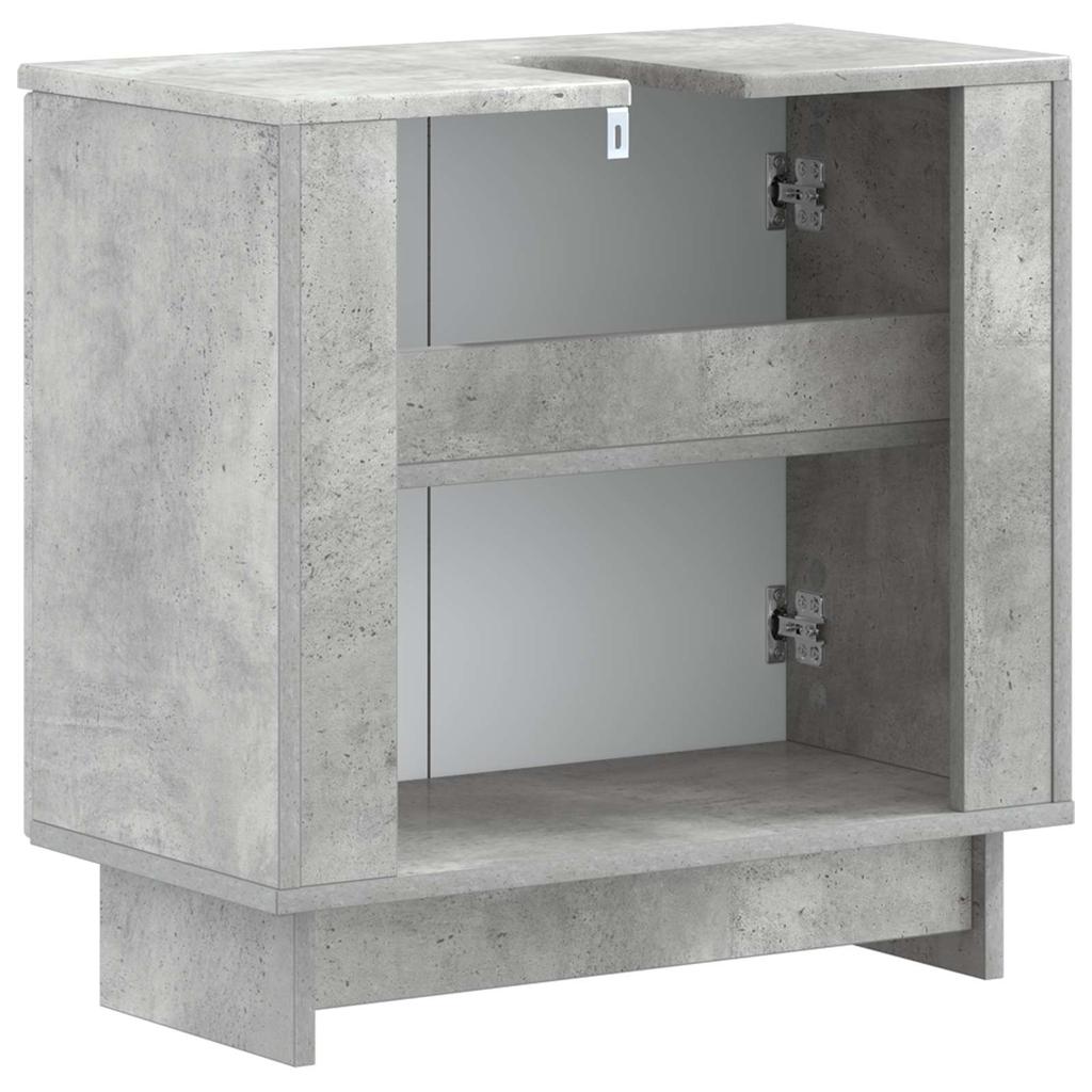 Bathroom Vanity Cabinet EDE Concrete Grey 59.5 x 31.5 x 59 cm