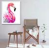 Diamond Pink Embroidery 5d Diy Flamingo Diamond Painting Cross Stitch Full Round Rhinestone Decor