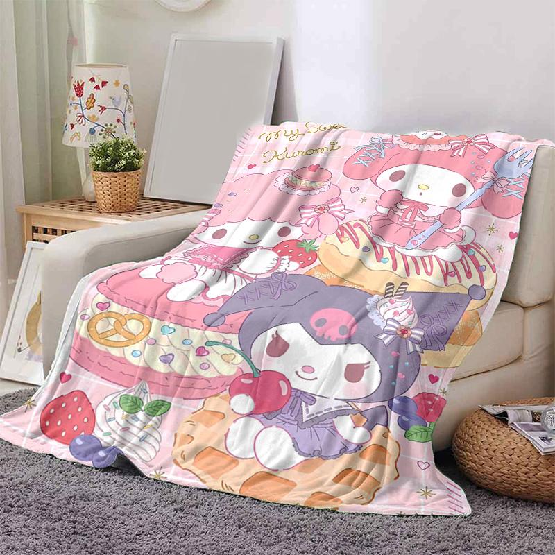 1pc My Sweet Kuromi Blanket, Soft and Cozy Home Decor Gift for Family and Friend| Seasonal Universal Throw Blanket| Perfect for Couch, Bed, or Car Sea