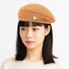 Japanese Style Hollowed Out Beret Hat Fashionable Crochet Knitted Cap Weave Painter Hat  Summer