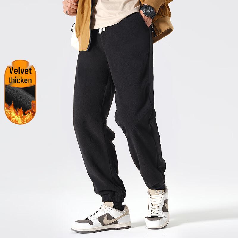 Jeanswest Men's Double-Sided Fleece-lined Jogger Pants