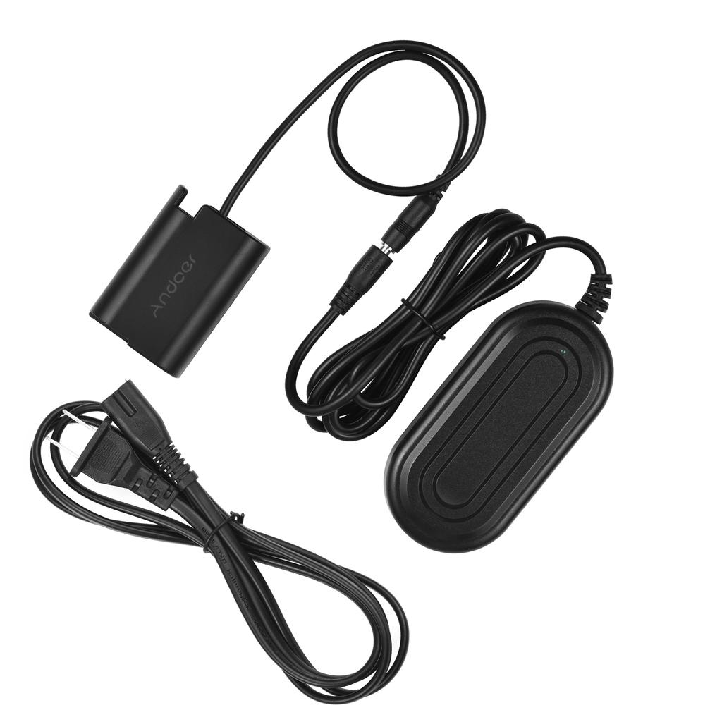 Andoer DMW-DCC17 Адаптер переменного тока DMW-BLK22 Комплект переходников постоянного тока для фиктивной батареи, сменный аксессуар для