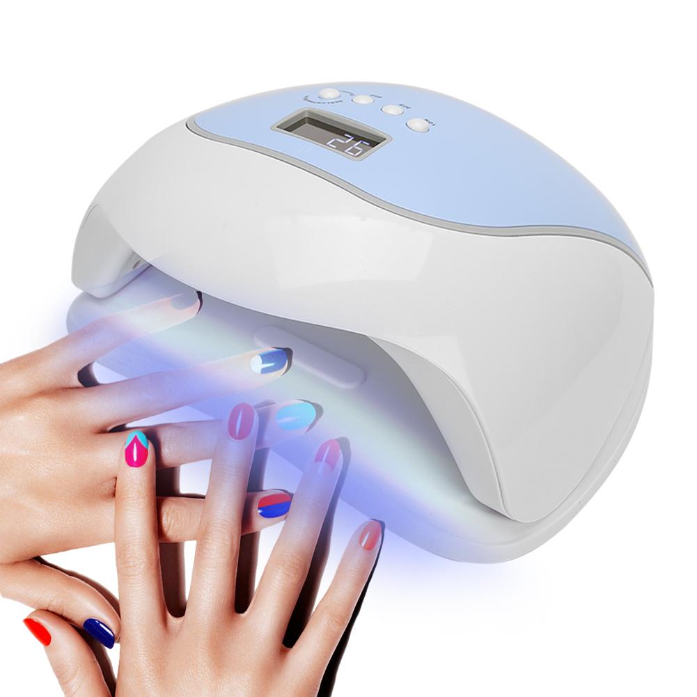 120W Professional LED UV Gel Nail Polish Dryer Lamp Intelligent Nail Curing MachineEU Plug 110‑240V