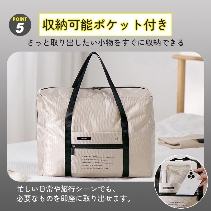 Olesew Folding Boston Large Folding Folding Boston Travel Travel Water Golf Carry-on Bag, Bag, Capacity, 3-Way, Foldable, Expandable, Carry-on Bag,