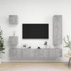 VidaXL TV Unit Set 5 Pcs Concrete Grey Chipboard