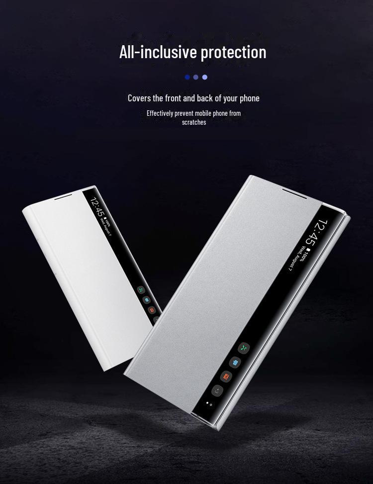 Чехол-книжка Samsung Note 10+ Smart с боковым окном и функцией сна