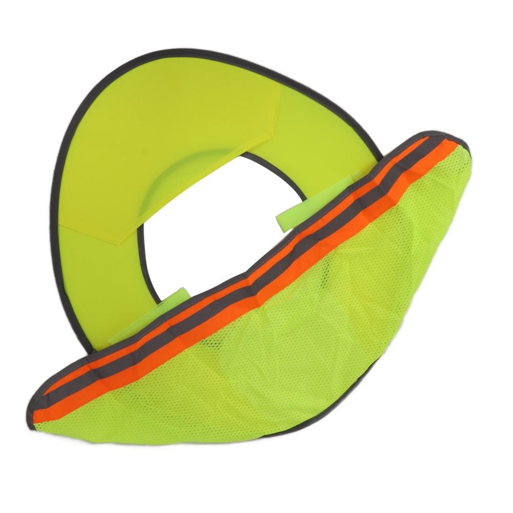 3PCS 43cm Diameter Hard Hat Sun Shield with Reflective Stripe Helmet Sun Shade, for Hiking